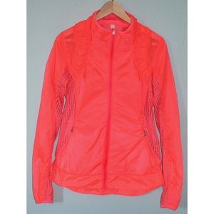 Lululemon Size 6 Neon Pink Lace Windbreaker Flawed